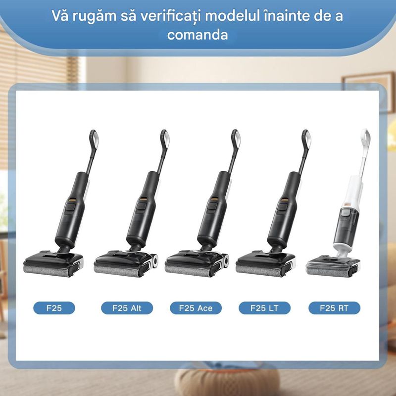 Electronice si Electrocasnice - Ingrijirea locuintei - Accesorii aparate pentru ingrijirea locuintei - Set filtre si perie PAA-home compatibil cu Roborock F25 F25 LT RT ACE ALT pentru curatare eficienta - Infinity.ro