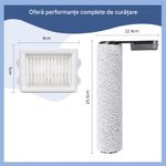 Electronice si Electrocasnice - Ingrijirea locuintei - Accesorii aparate pentru ingrijirea locuintei - Set filtre si perie PAA-home compatibil cu Roborock Dyad Flexi Lite pentru intretinere eficienta - Infinity.ro