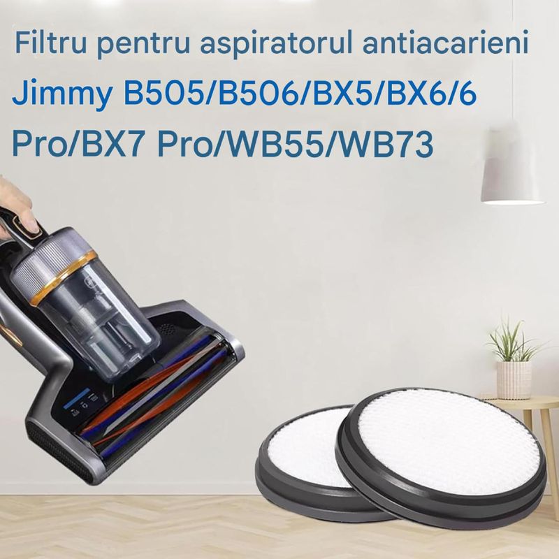 Electronice si Electrocasnice - Ingrijirea locuintei - Accesorii aparate pentru ingrijirea locuintei - Set 2 filtre PAA-home compatibil cu Jimmy B505 B506 BX5 BX6 BX7 - Infinity.ro