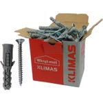 Casa si Gradina - Constructii - Feronerie si accesorii - Suruburi, dibluri si accesorii uz general - Diblu Tridirectionat + Holz Cap Inecat KRX 8/5 x 50 - Infinity.ro