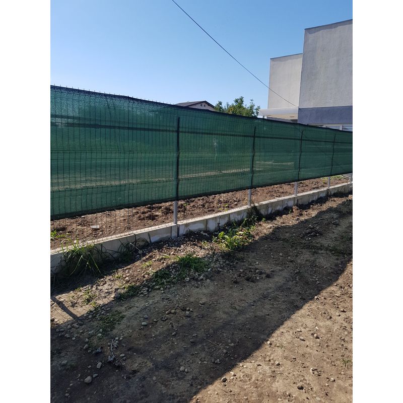 Casa si Gradina - Gradina si terasa - Garduri, panouri si accesorii - Plasa umbrire 80%, verde, 1,5 m inaltime x 50 m lungime - Infinity.ro