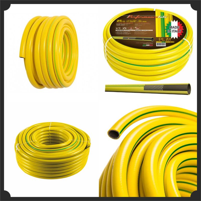 Casa si Gradina - Gradinarit si plante - Instalatii si accesorii pentru irigatii - Furtunuri de gradina si accesorii - Furtun de Gradina,  ½,  25 metri, galben, flexibil, rezistent la frig si radiatii UV - Infinity.ro