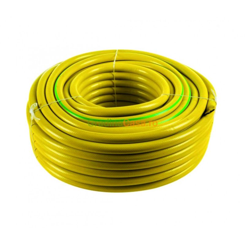 Casa si Gradina - Gradinarit si plante - Instalatii si accesorii pentru irigatii - Furtunuri de gradina si accesorii - Furtun de Gradina, 1" ,  50 metri, galben, flexibil, rezistent la frig si radiatii UV - Infinity.ro