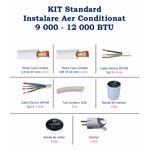 Electronice si Electrocasnice - Climatizare si sisteme de incalzire - Accesorii si consumabile climatizare - Kit STANDARD Montaj AC 9.000 BTU - 12.000 BTU - Infinity.ro