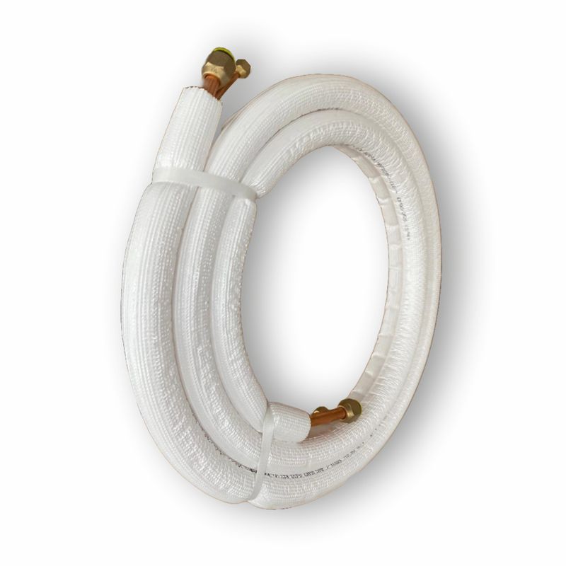 Electronice si Electrocasnice - Climatizare si sisteme de incalzire - Accesorii si consumabile climatizare - KIT 3m Teava Cupru Izolata pt Aer Conditionat 1/4 ( 6.35mm ) - 1/2 (12.7mm) Grosime teava 0.7mm; Izolatie 6mm - Infinity.ro