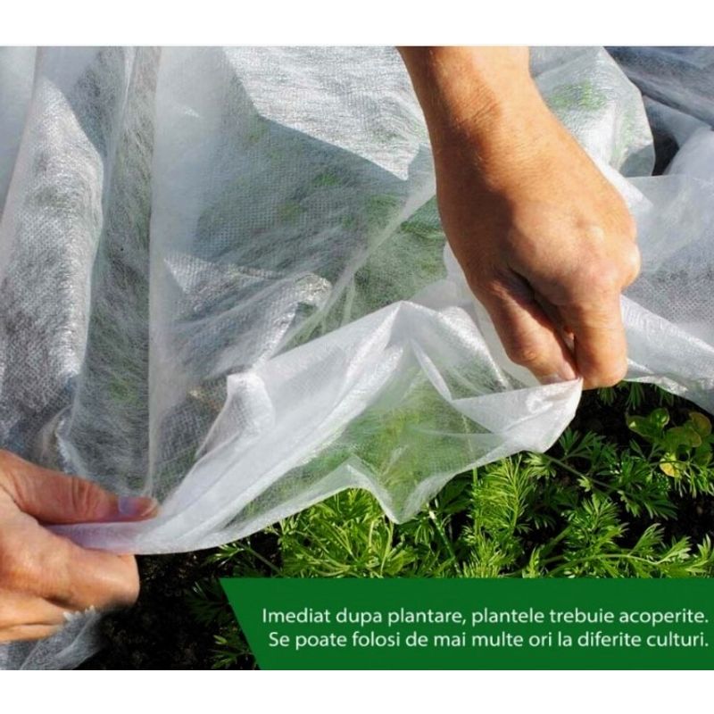 Casa si Gradina - Gradinarit si plante - Sere si solarii - Folie microporoasa Agryl Plus, 19 gr/mp, 15.8 x 100 m - Infinity.ro