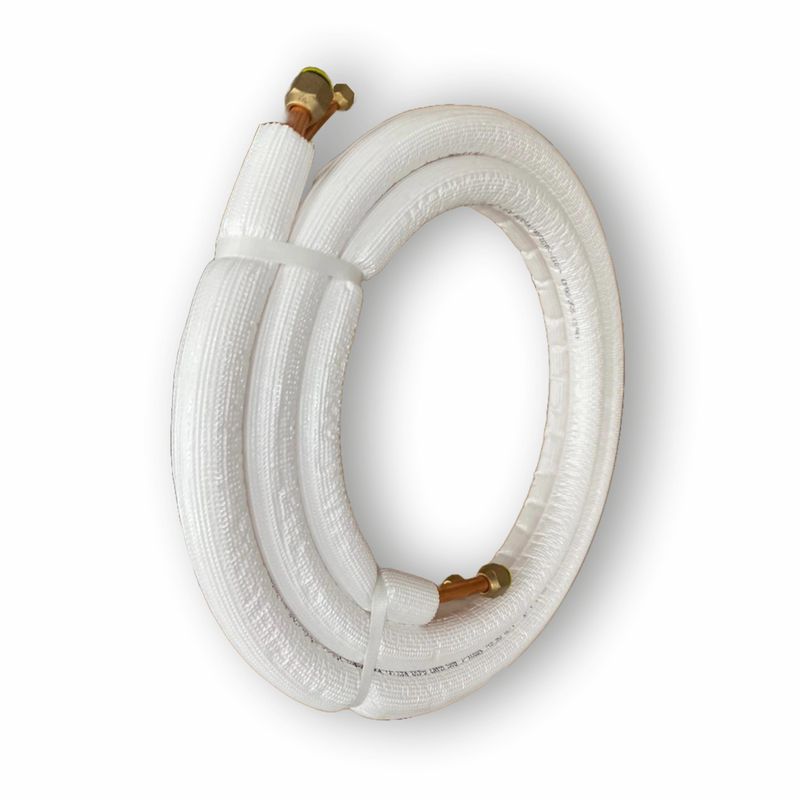 Electronice si Electrocasnice - Climatizare si sisteme de incalzire - Accesorii si consumabile climatizare - KIT 5m Teava Cupru Izolata pt Aer Conditionat 1/4 ( 6.35mm ) - 3/8 (9.52mm) Grosime teava 0.7mm; Izolatie 6mm - Infinity.ro