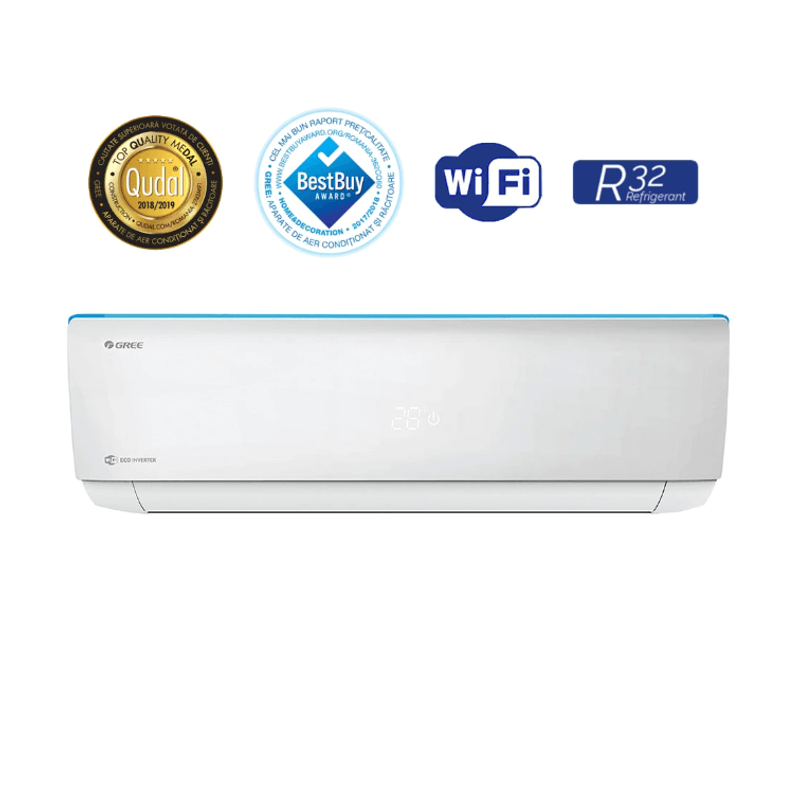 Electronice si Electrocasnice - Climatizare si sisteme de incalzire - Aparate racire aer - Aer conditionat - Aparat de aer conditionat Gree Bora A4 Silver GWH12AAB-K6DNA4A, 12000 BTU - Infinity.ro