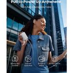 Laptop, Telefoane si Tablete - Telefoane mobile si accesorii - Accesorii Telefoane - Baterii externe - Acumulator extern Anker Nano 10.000 mAh, 45W, cu cablu USB-C InstaCord retractabil, Alb - Infinity.ro