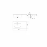 Casa si Gradina - Sanitare - Lavoar baie si accesorii - Lavoare si piedestale - Lavoar pe mobilier Gala MID 91 cm - Infinity.ro