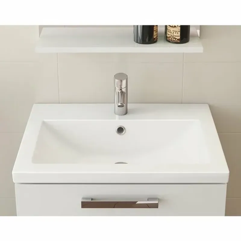 Casa si Gradina - Sanitare - Lavoar baie si accesorii - Lavoare si piedestale - Lavoar pe mobilier Cersanit Como 60x45 cm - Infinity.ro