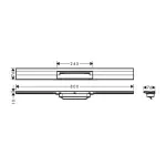 Casa si Gradina - Constructii - Materiale constructii - Sisteme de scurgere - Capac pentru rigola de dus Hansgrohe RainDrain Flex ajustabil 80 cm auriu lucios - Infinity.ro