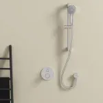 Casa si Gradina - Sanitare - Lavoar baie si accesorii - Baterii sanitare - Cot conector de dus FixFit Ideal Standard crom lucios IdealRain Round - Infinity.ro