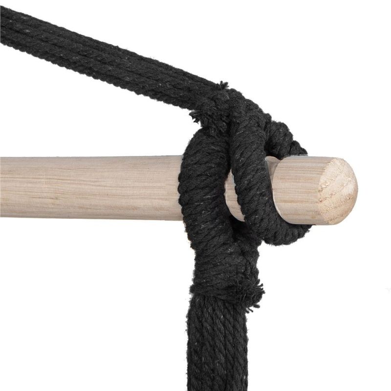 Casa si Gradina - Gradina si terasa - Balansoare si hamace - Balansoare - Hamac tip leagan suspendat pentru casa sau gradina, cu perne, 130x100cm, 150kg, gri inchis - Infinity.ro