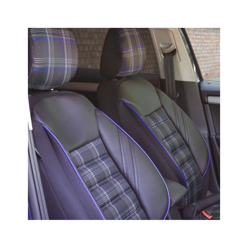 Auto si Moto - Intretinere auto - Huse auto - Set Huse Scaun Sport Negru Albastru, Universale, Umbrella - Infinity.ro