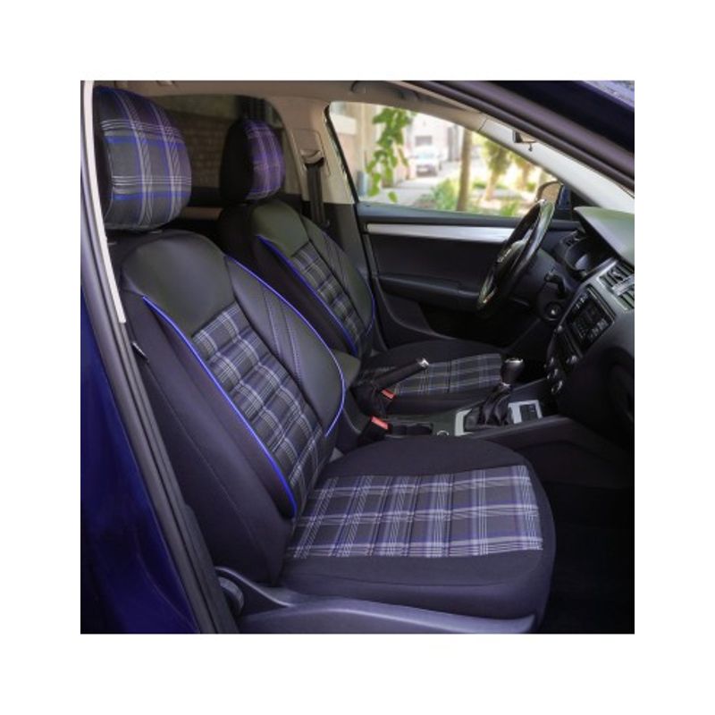 Auto si Moto - Intretinere auto - Huse auto - Set Huse Scaun Sport Negru Albastru, Universale, Umbrella - Infinity.ro