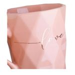 Casa si Gradina - Bucatarie si vesela - Cani si pahare - Cani si cesti - Cana New Bone cu Mesaj "Love", Roz, 9 x 9.5 cm, 360ml - Infinity.ro