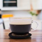 Casa si Gradina - Textile si covoare - Textile bucatarie - Servete si naproane - Servet Natural din Iuta si Bumbac pentru Pahare cu Bordura Multicolor, India, 10 cm, 6 buc - Infinity.ro