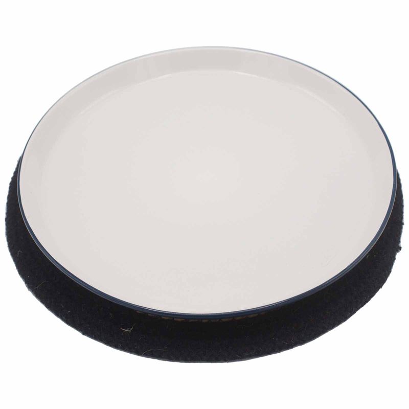 Casa si Gradina - Textile si covoare - Textile bucatarie - Servete si naproane - Servet Natural din Iuta si Bumbac cu Bordura Neagra, India, 30 x 30 cm - Infinity.ro