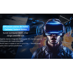 PC, gaming si accesorii - Gaming - Accesorii gaming - Ochelari VR Gaming - Ochelari VR 3D cu Casti si Gamepad, Sunet 9D, Android iOS, Telefoane 4.7–6.6”, Negru - Infinity.ro