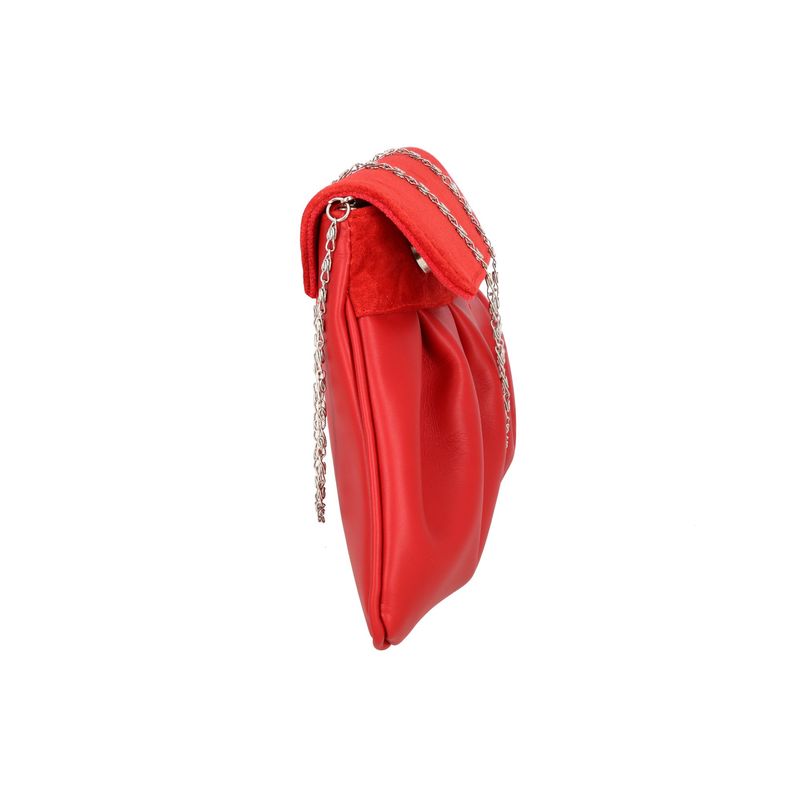 Fashion, accesorii si bijuterii - Femei - Accesorii femei - Genti si rucsacuri femei - Plic elegant din piele naturala rosie, model 144 - Infinity.ro