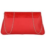 Fashion, accesorii si bijuterii - Femei - Accesorii femei - Genti si rucsacuri femei - Plic elegant din piele naturala rosie, model 144 - Infinity.ro