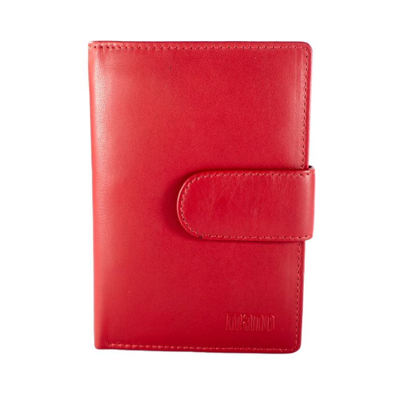 Fashion, accesorii si bijuterii - Femei - Accesorii femei - Portofele femei - Set cadou din piele naturala, cu portofel si breloc pentru chei, de dama, model MSU4, Rosu - Infinity.ro