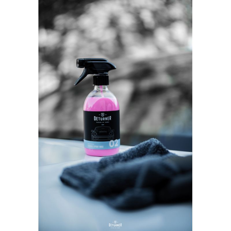 Auto si Moto - Intretinere auto - Produse curatare auto - Deturner Hybrid Spray Wax 500 ml + Microfibra cu doua fete – Set Ceara Spray si Finisare Exterior - Infinity.ro