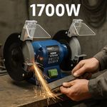 Casa si Gradina - Constructii - Scule electrice si accesorii - Polizoare - Polizor dublu de banc, 1700W, KD533, Kraft&Dele, culoare albastru - Infinity.ro