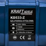 Casa si Gradina - Constructii - Scule electrice si accesorii - Polizoare - Polizor dublu de banc, 1700W, KD533, Kraft&Dele, culoare albastru - Infinity.ro