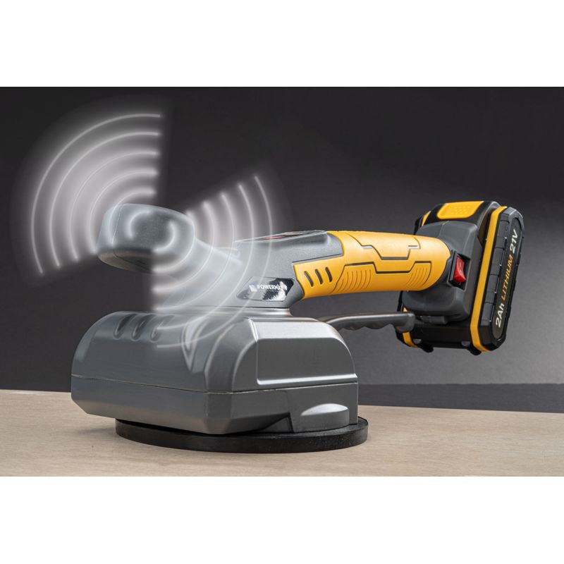 Auto si Moto - Reparatii si depanare - Scule auto - Scule si truse auto - Ventuza vibranta pentru placi, PM-APWDP-80T, 21V, cu acumulatori, PM1272 - Infinity.ro