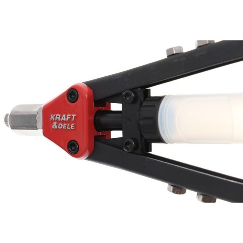 Casa si Gradina - Constructii - Scule de mana si unelte - Clesti si patenti - Nituitor manual, Kraft&Dele, KD10113, 13", cu 4 duze - Infinity.ro