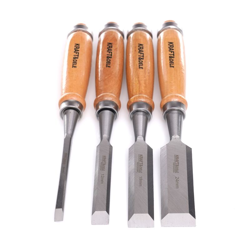 Casa si Gradina - Constructii - Scule de mana si unelte - Ciocane si dalti - Set dalte tamplarie, Kraft&Dele, 6‑12‑18‑24 mm, 4 piese, KD11770 - Infinity.ro
