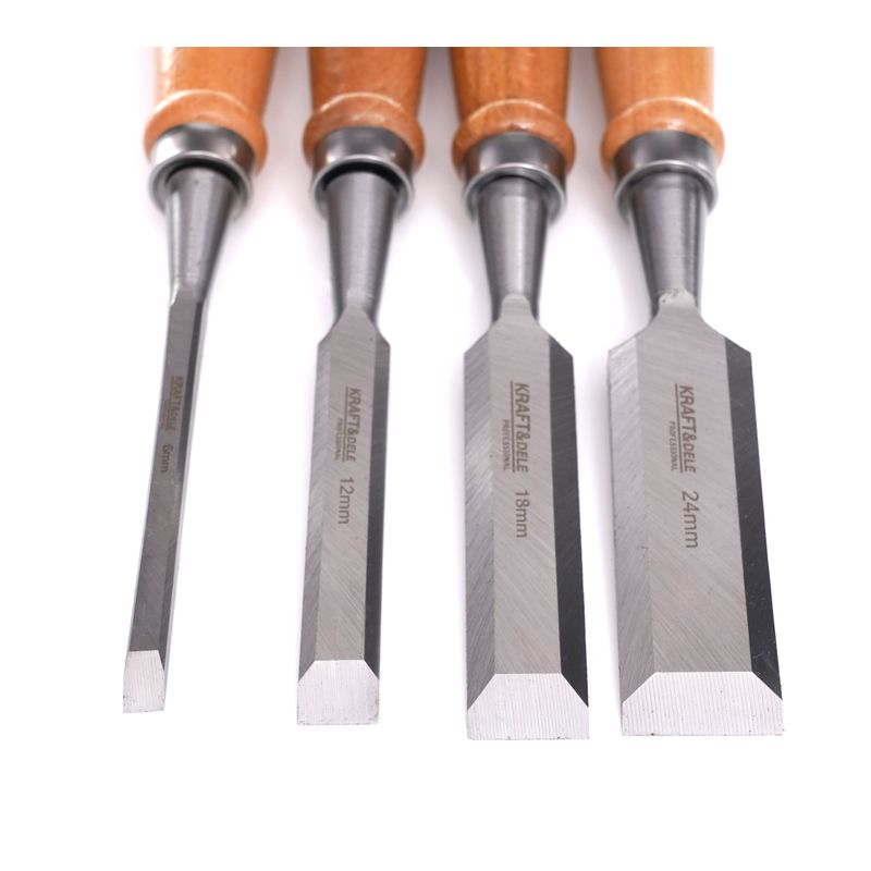 Casa si Gradina - Constructii - Scule de mana si unelte - Ciocane si dalti - Set dalte tamplarie, Kraft&Dele, 6‑12‑18‑24 mm, 4 piese, KD11770 - Infinity.ro