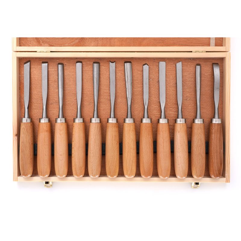 Casa si Gradina - Constructii - Scule de mana si unelte - Ciocane si dalti - Dalti sculptura lemn, Kraft&Dele, set 12 piese diverse forme, KD11775 - Infinity.ro