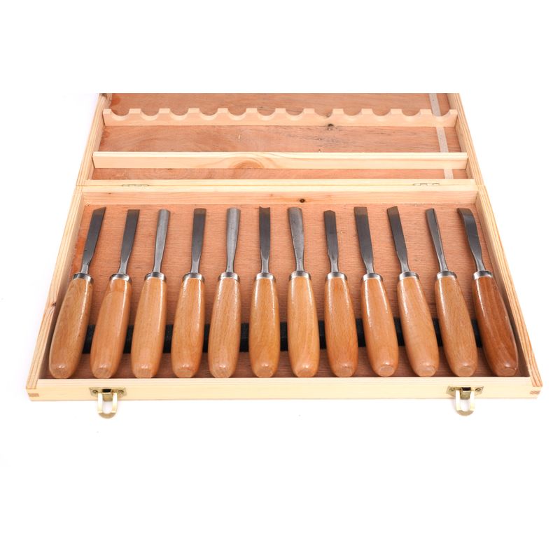 Casa si Gradina - Constructii - Scule de mana si unelte - Ciocane si dalti - Dalti sculptura lemn, Kraft&Dele, set 12 piese diverse forme, KD11775 - Infinity.ro