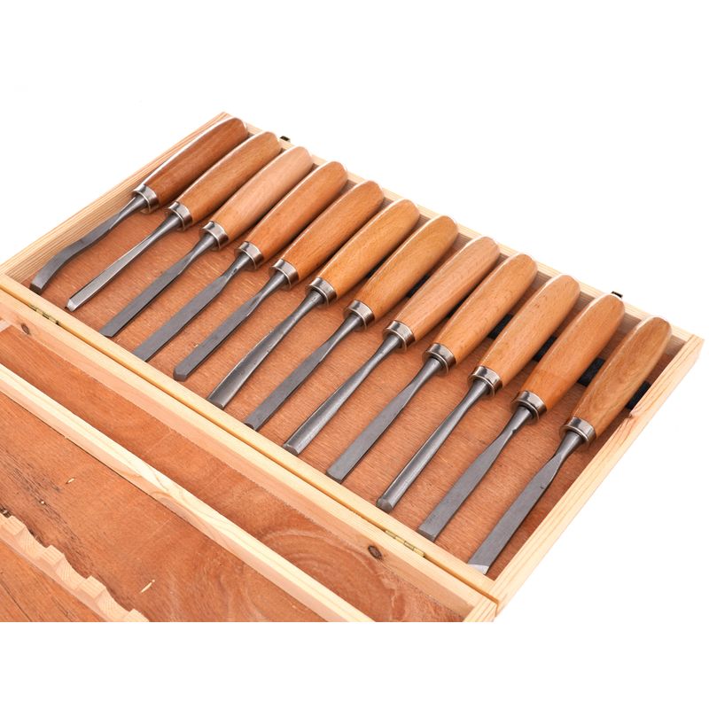 Casa si Gradina - Constructii - Scule de mana si unelte - Ciocane si dalti - Dalti sculptura lemn, Kraft&Dele, set 12 piese diverse forme, KD11775 - Infinity.ro