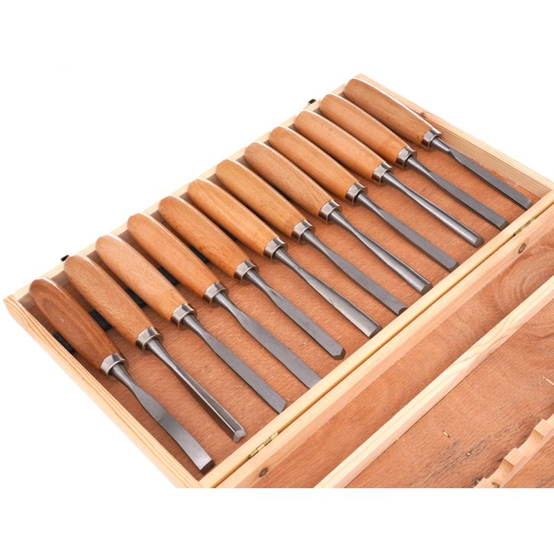 Casa si Gradina - Constructii - Scule de mana si unelte - Ciocane si dalti - Dalti sculptura lemn, Kraft&Dele, set 12 piese diverse forme, KD11775 - Infinity.ro