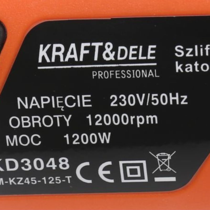 Casa si Gradina - Constructii - Scule electrice si accesorii - Polizoare - Polizor unghiular, Kraft&Dele KD3048, 1200W, 12000 rpm, 125mm - Infinity.ro