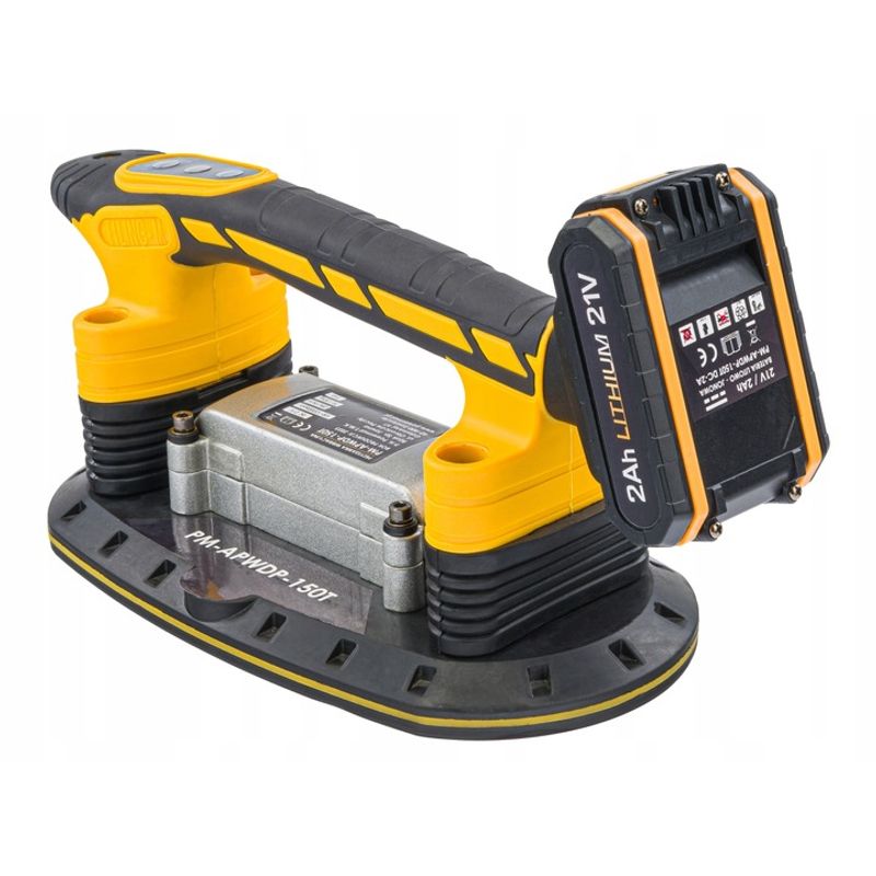 Auto si Moto - Reparatii si depanare - Scule auto - Scule si truse auto - Ventuza vibranta 21V, Powermat, 6 viteze, cu baterii, PM1262 - Infinity.ro