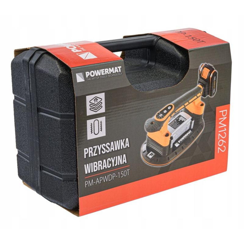 Auto si Moto - Reparatii si depanare - Scule auto - Scule si truse auto - Ventuza vibranta 21V, Powermat, 6 viteze, cu baterii, PM1262 - Infinity.ro