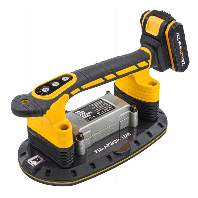 Auto si Moto - Reparatii si depanare - Scule auto - Scule si truse auto - Ventuza vibranta 21V, Powermat, 6 viteze, cu baterii, PM1262 - Infinity.ro