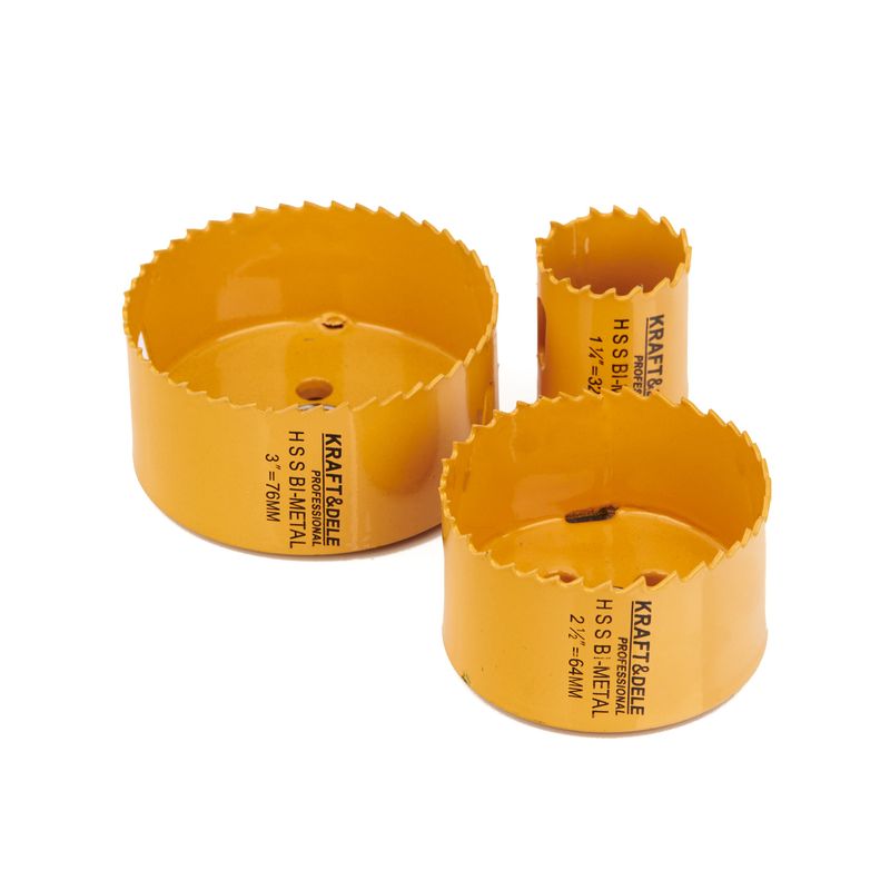 Casa si Gradina - Constructii - Scule electrice si accesorii - Seturi si accesorii pentru gaurit si insurubat - Set de freze circulare pentru lemn si metal 17bucati, Kraft&Dele, KD10758 - Infinity.ro