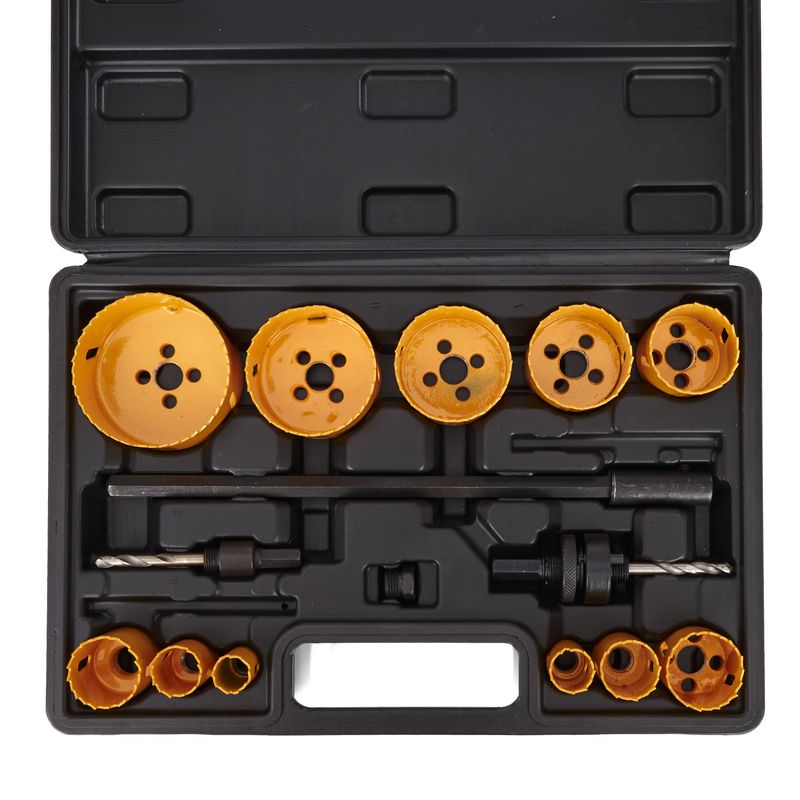 Casa si Gradina - Constructii - Scule electrice si accesorii - Seturi si accesorii pentru gaurit si insurubat - Set de freze circulare pentru lemn si metal 17bucati, Kraft&Dele, KD10758 - Infinity.ro