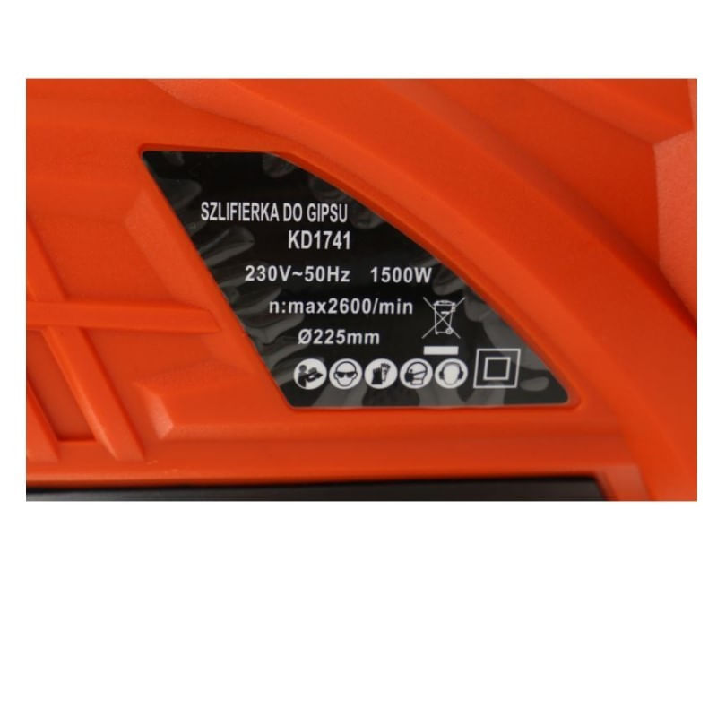 Casa si Gradina - Constructii - Scule electrice si accesorii - Slefuitoare - Slefuitor pereti, Kraft&Dele, 1500W, 225 mm, cu sac colector,KD1741 - Infinity.ro