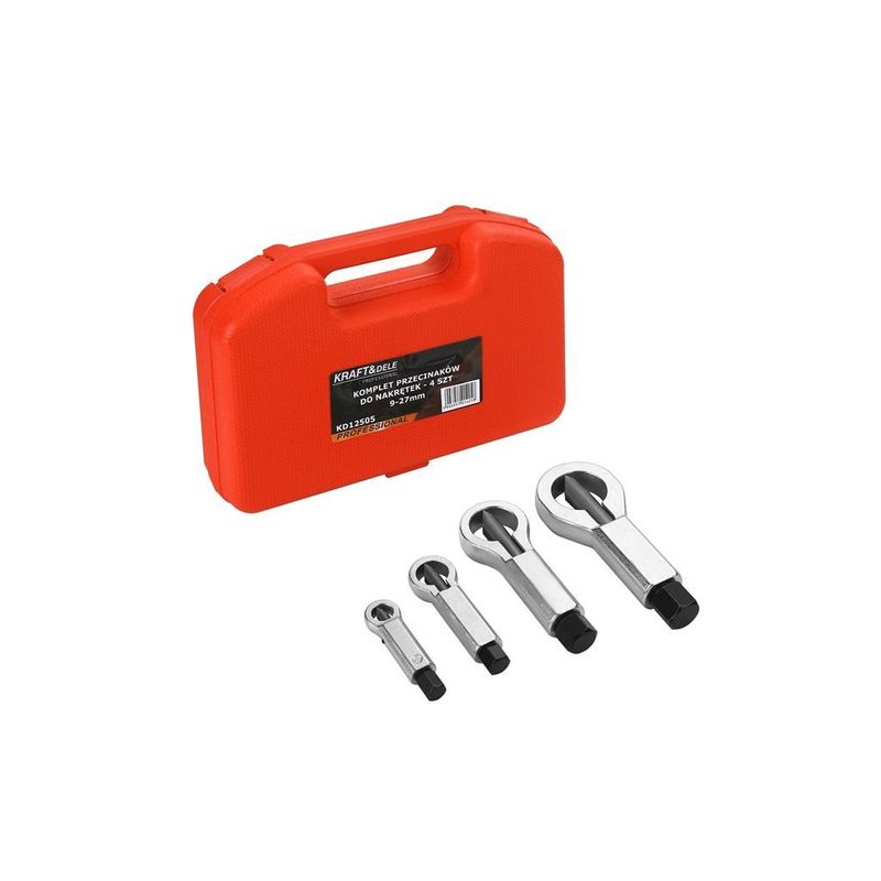 Auto si Moto - Reparatii si depanare - Scule auto - Scule si truse auto - Set dalti pentru piulite, Kraft&Dele, KD12505, 4 bucati, 9-27mm - Infinity.ro