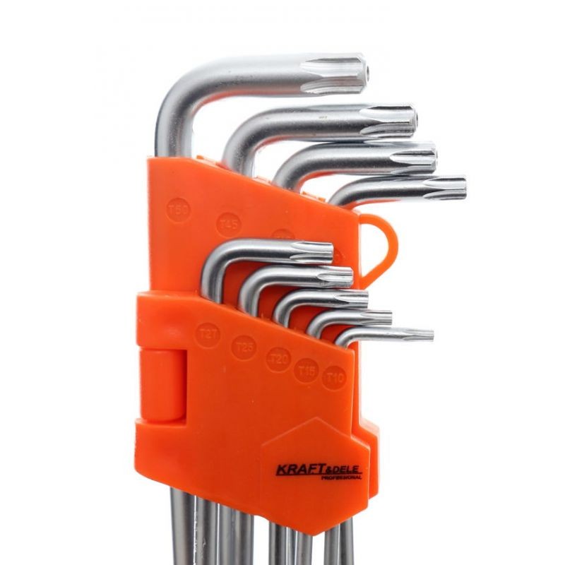Casa si Gradina - Constructii - Scule de mana si unelte - Chei si truse chei - Set chei hexagonale, 9 buc, KD10295, Kraft&Dele - Infinity.ro