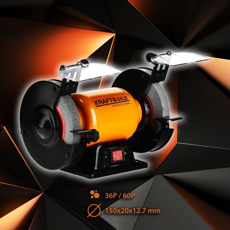 Casa si Gradina - Constructii - Scule electrice si accesorii - Polizoare - Polizor de banc, Kraft&dele, 1700W, KD565 - Infinity.ro