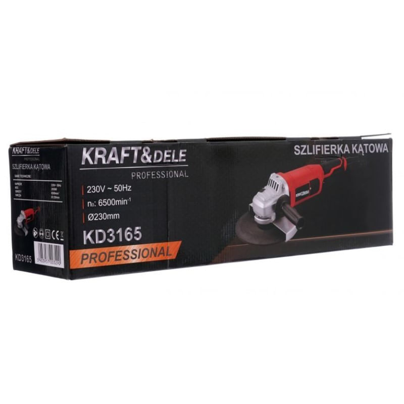 Casa si Gradina - Constructii - Scule electrice si accesorii - Polizoare - Polizor unghiular, Kraft&Dele, KD3165, 230 mm/2950 W - Infinity.ro
