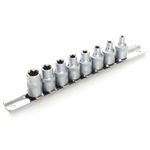 Casa si Gradina - Constructii - Scule de mana si unelte - Chei si truse chei - Set chei torx, KD10230, Kraft&Dele, 8 buc, 3/8" - Infinity.ro